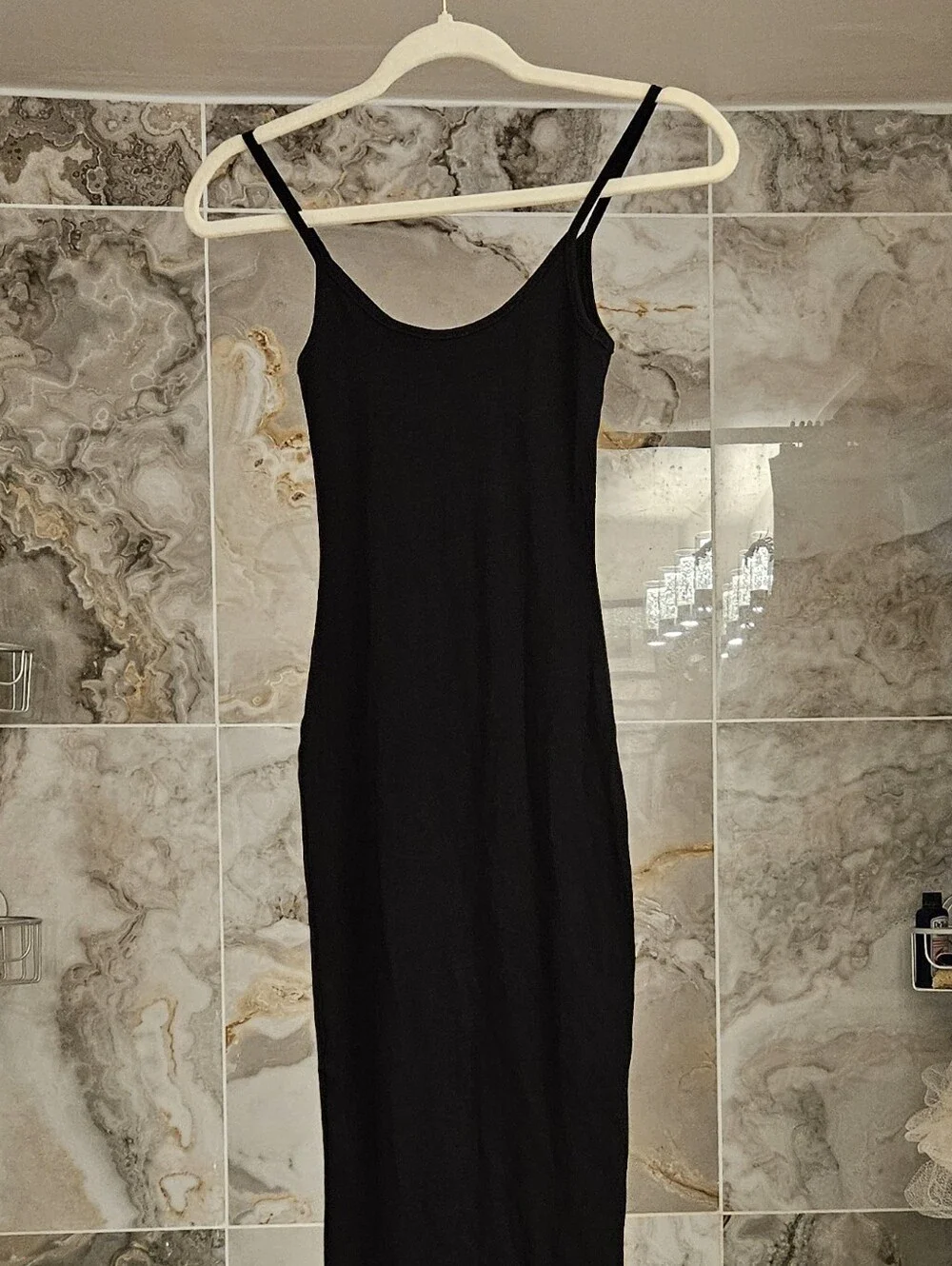 Meshki Black Midi Knit Tank Dress - Picture 1 of 7